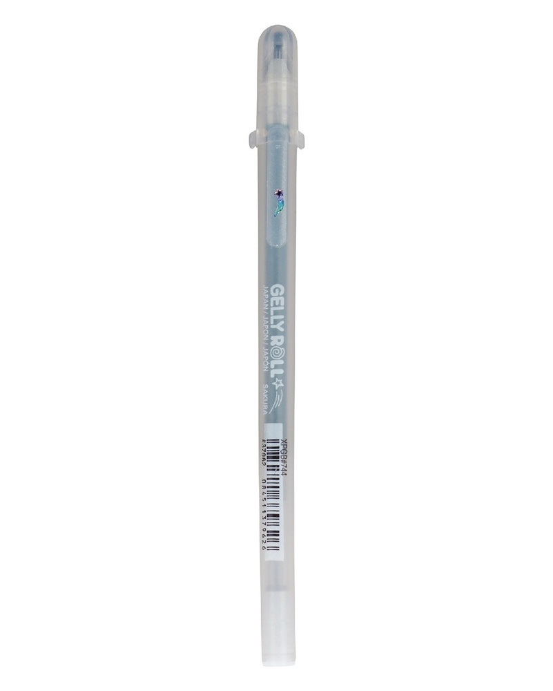 Ручка гелевая Stardust, толщина линии 0,5 мм., цвет серебро #1