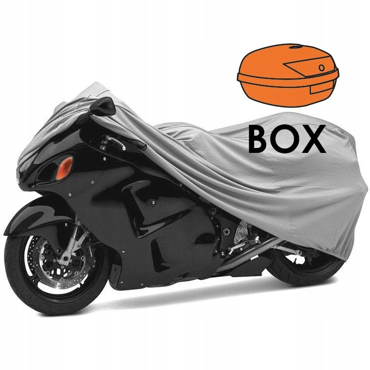 Защитный водонепроницаемый чехол для мотоцикла Extreme Style 300D размер L-BOX. Размер 245 x 105 x 125 #1