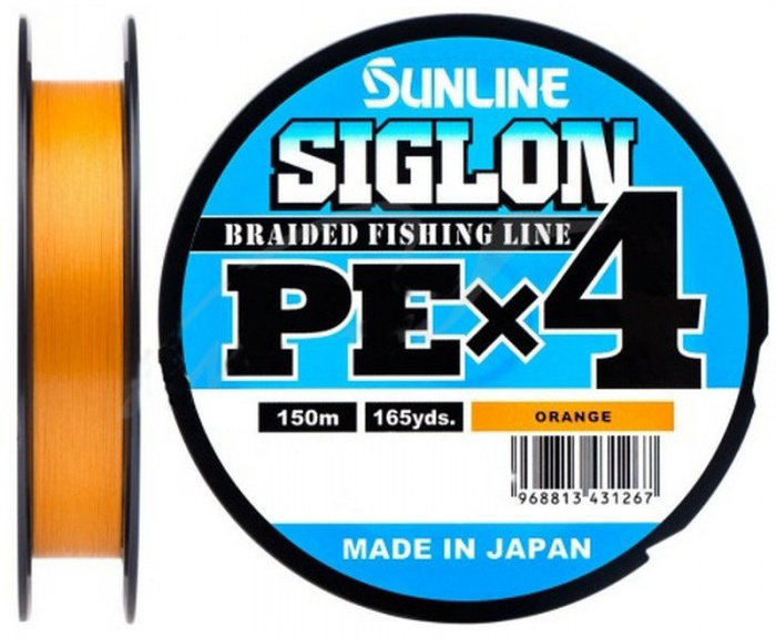 Шнур Sunline SIGLON PE4 150M (Orange) #1.7/30LB #1