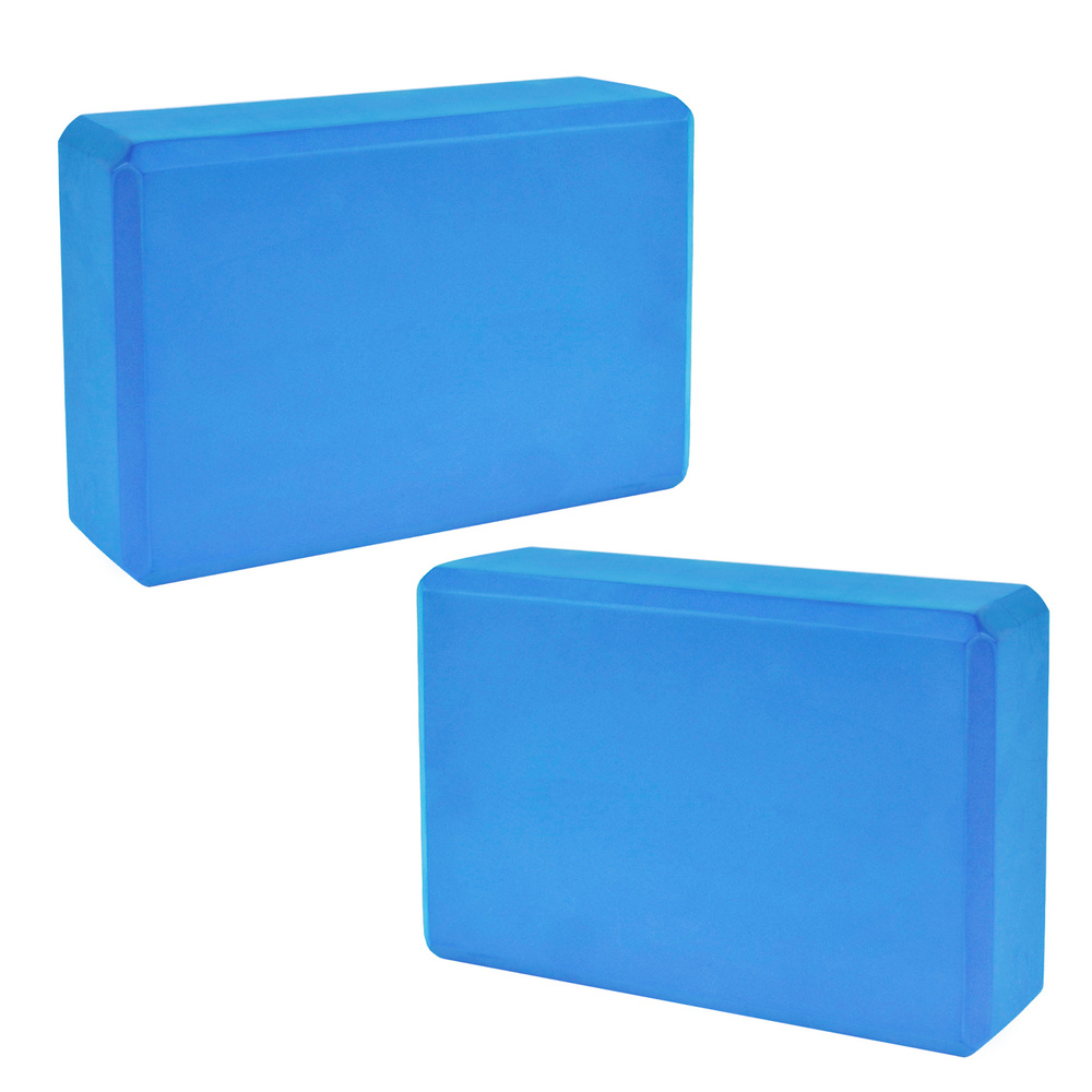 Блок для йоги набор 2 шт CLIFF 23х15х8 см, 180гр, синий #1