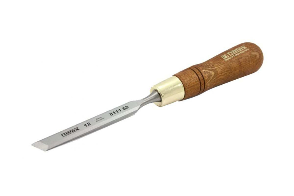 Косая левая стамеска с ручкой NAREX WOOD LINE PLUS 12 мм 811162 #1