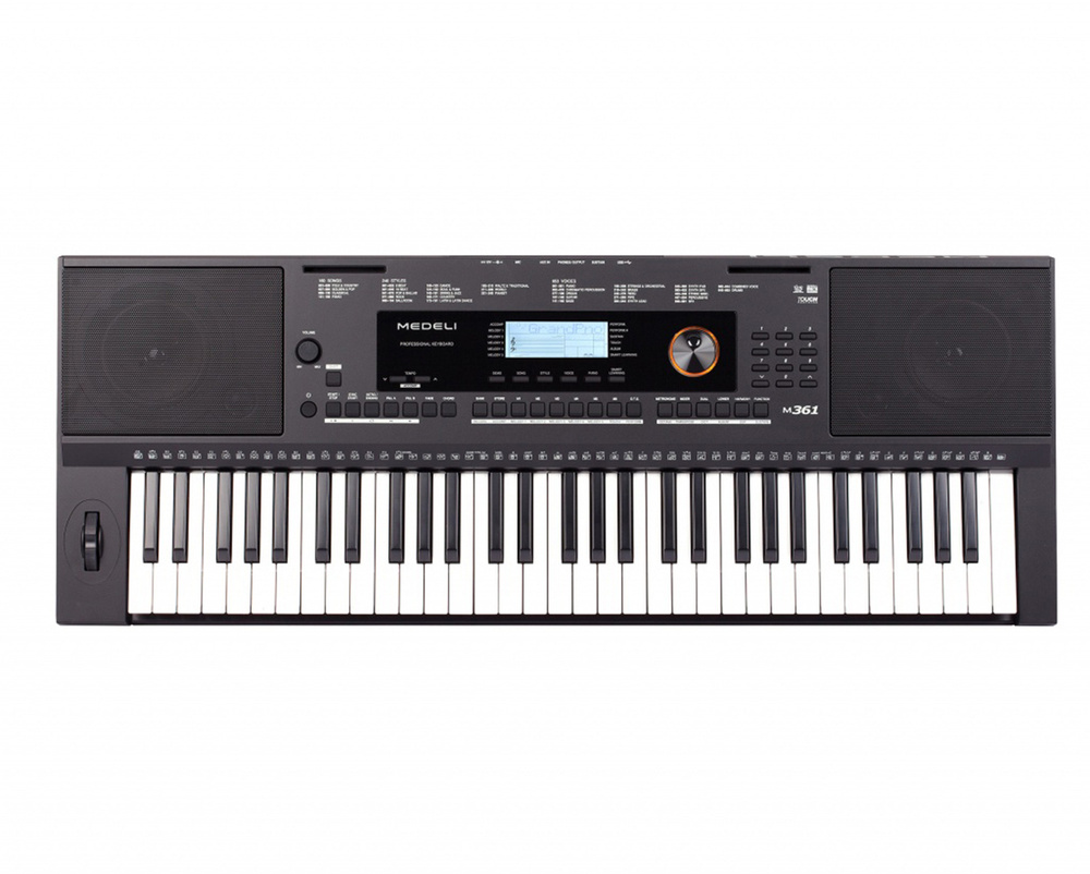 Синтезатор Medeli M-361 с активной клавиатурой и инновационной системой обучения с блоком питания в комплекте. #1