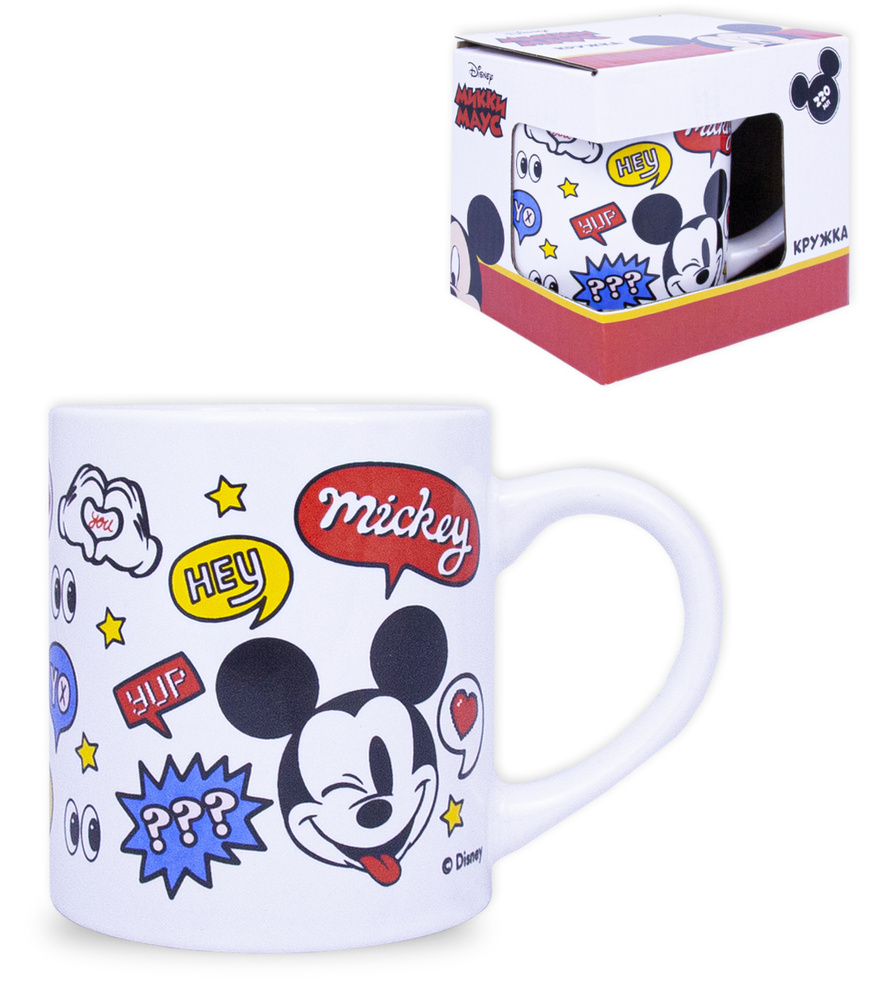 Кружка детская в подарочной упаковке ND Play / 220 мл, фарфор / Mickey Mouse (Микки Маус). Эй, Микки!, #1