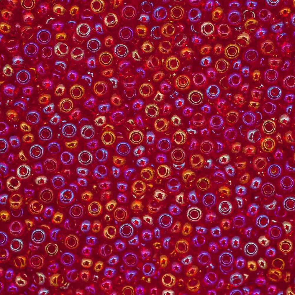 Бисер Preciosa прозрачный радужный 10/0, 20 гр, цвет № 91070, бисер чешский для рукоделия плетения вышивания #1