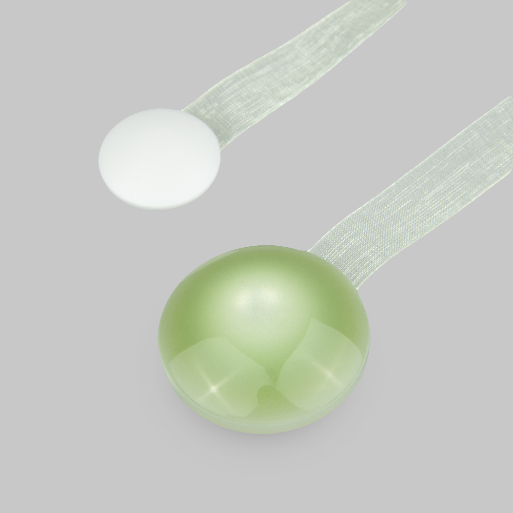 Подхваты,держатель, прихваты, зажимы, магниты, лента для штор на магнитах "Драже" 35мм Mirtex, светло-зеленый #1