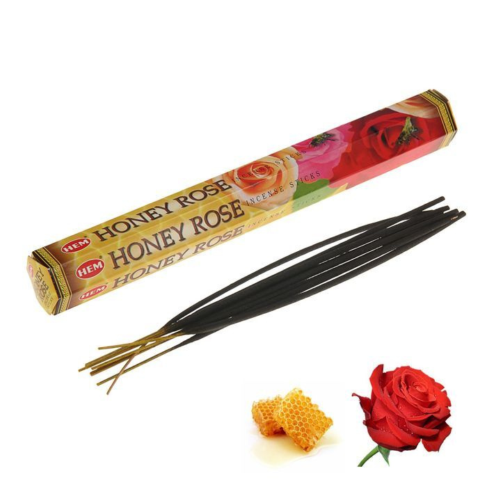 Благовония HEM Honey Rose (Мед-Роза), 20 палочек #1