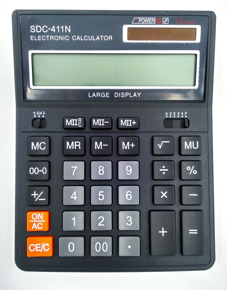 Калькулятор 12 разрядов настольный большой SDC-421S/SDC-411N для вычислений, калькулятор для ЕГЭ для #1