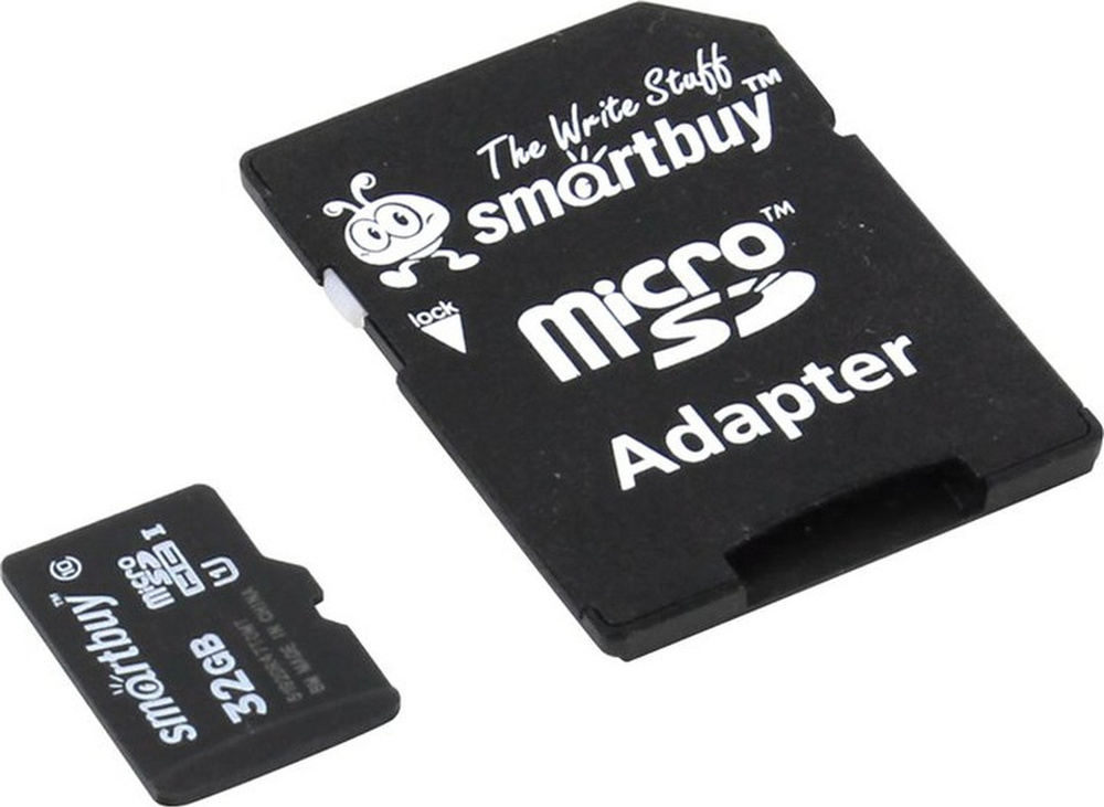 Карта памяти (SB32GBSDCL10-01) MicroSDHC 32GB Class10 UHS-I + адаптер #1