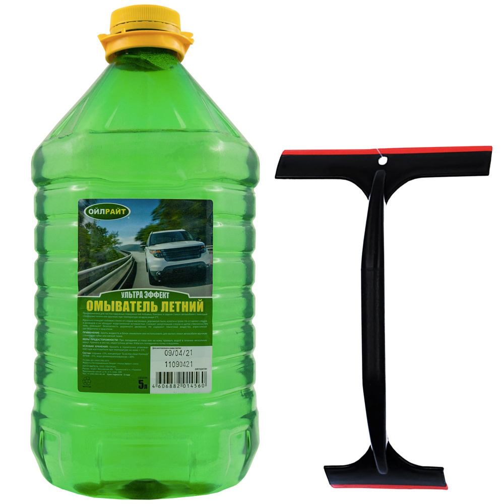 Жидкость стеклоомывателя летняя 5 л OIL RIGHT Ультра эффект омывайка для машины, готовый раствор (омывашка) #1