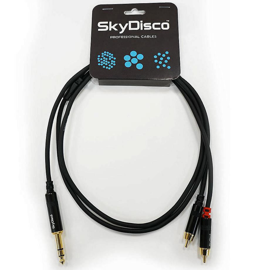 Кабель Skydisco Stereo Jack 6.3 "шт" - 2х RCA "шт" 1.5 м #1