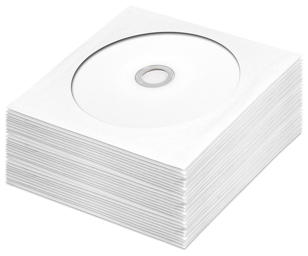 Диск CD-R 700Mb 52x Printable Ritek, в бумажном конверте с окном, 30 шт.  #1