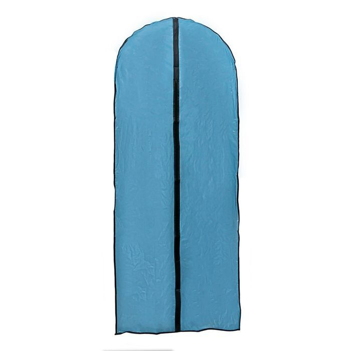 Чехол для одежды, 60х137 см, полиэтилен, цвет синий прозрачный  #1