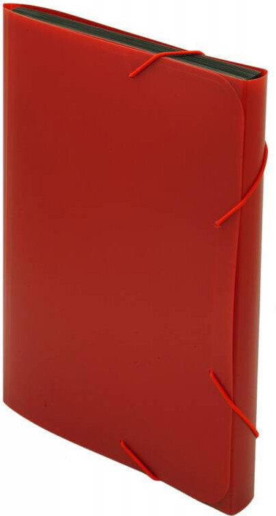Портфель Бюрократ -BPR13RED 13 отдел. A4 пластик 0.7мм красный #1