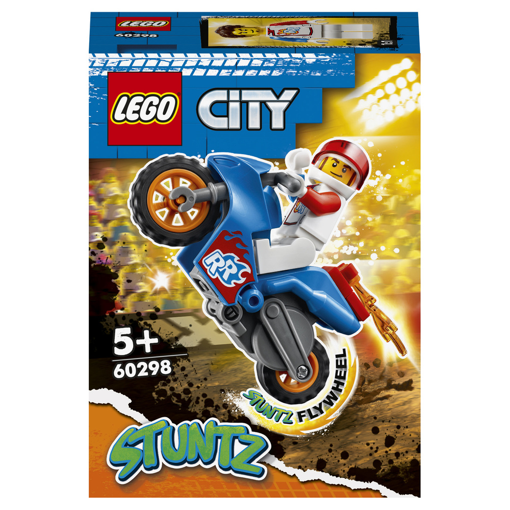 Конструктор LEGO City Stuntz 60298 Реактивный трюковый мотоцикл #1