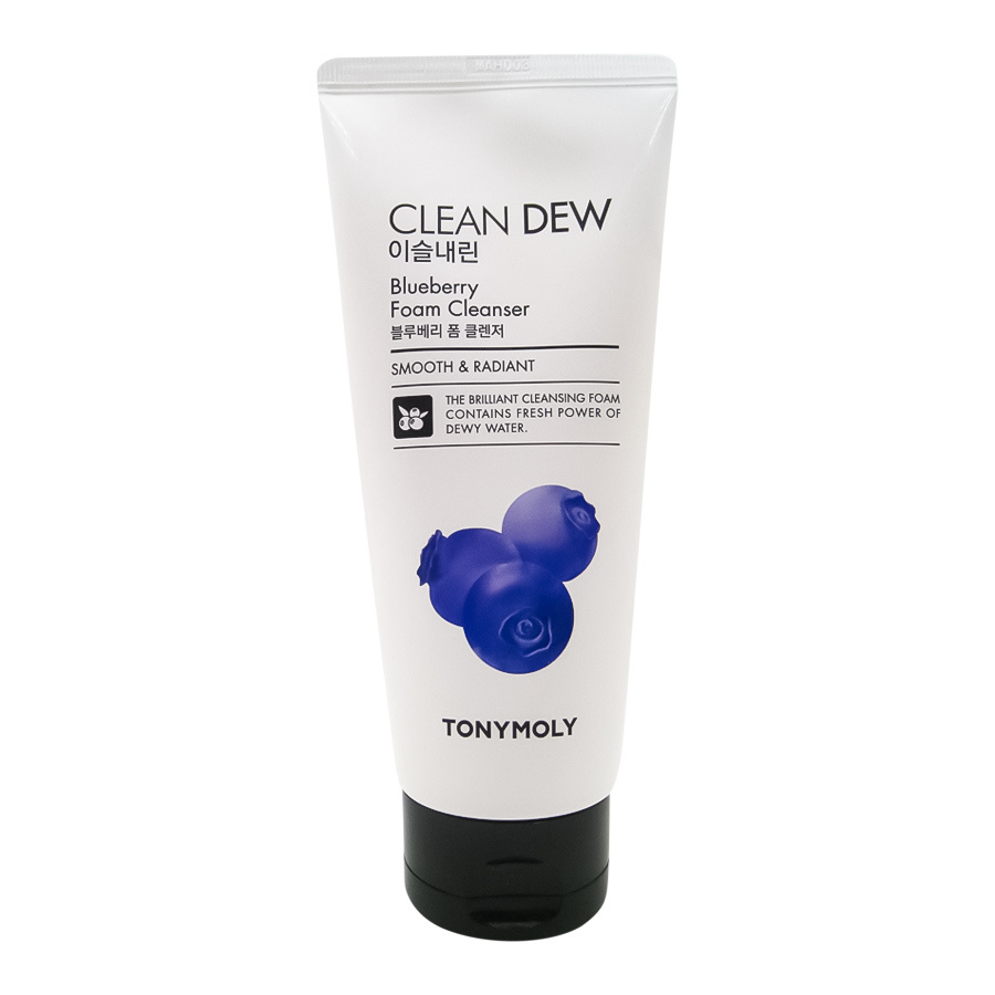 TONYMOLY CLEAN DEW Blueberry Foam Cleanser Очищающая пенка для умывания с экстрактом черники  #1