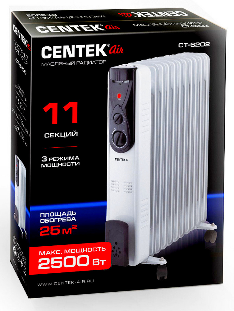 Обогреватель Centek черный/электрический тепловентилятор ...