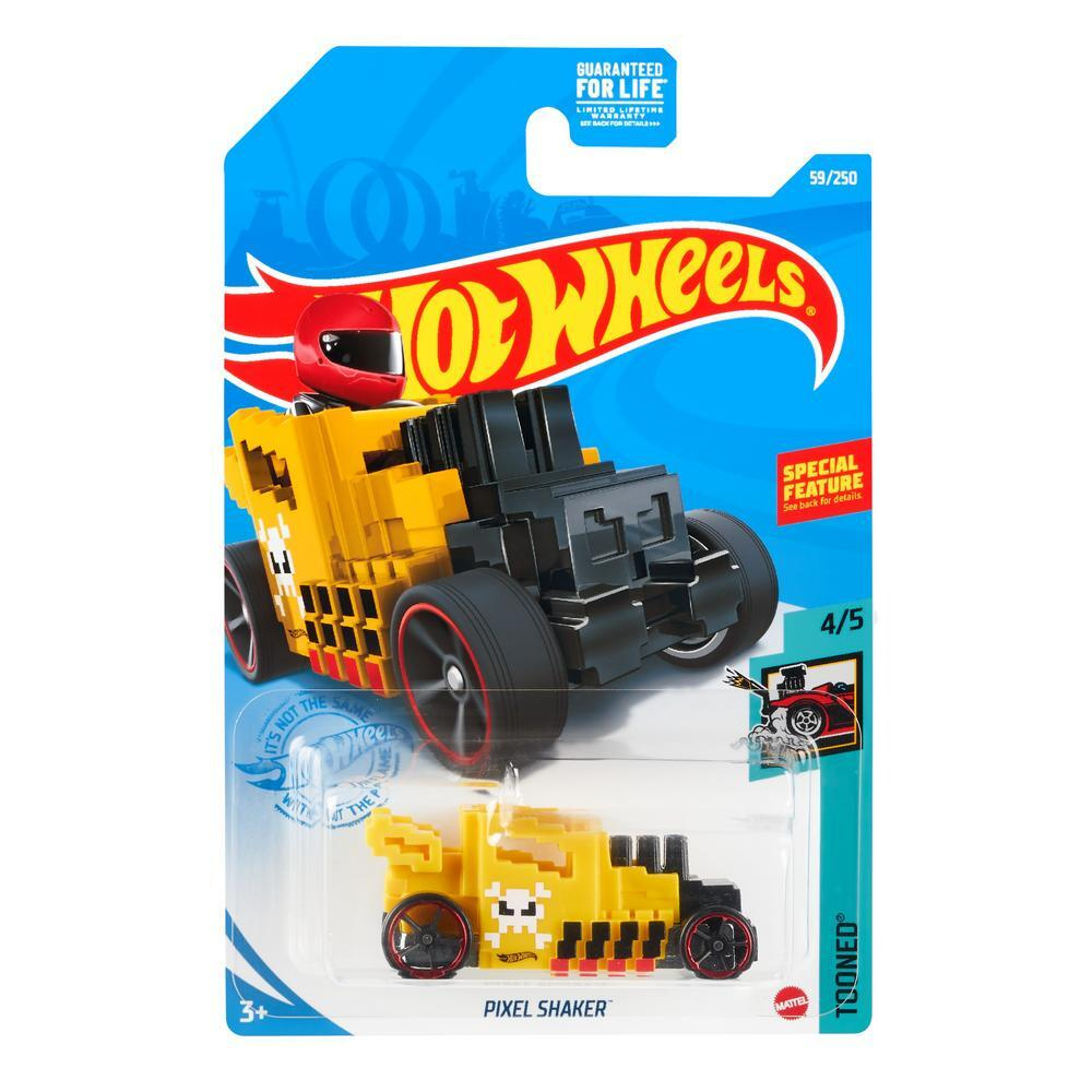 GRX99 Машинка металлическая игрушка Hot Wheels коллекционная модель PIXEL SHAKER желтый/черный  #1