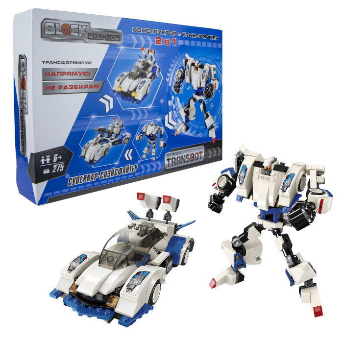 1TOY Blockformers Transbot конструктор "Суперкар-Спэйсфайтер", коробка  #1