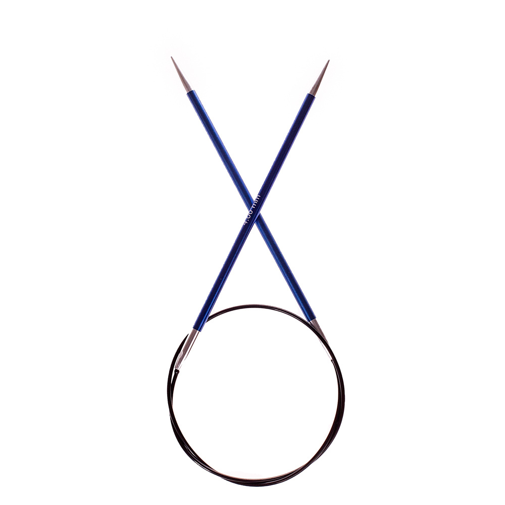 47099 Спицы круговые для вязания с эластичной гибкой леской 60 х 4.00 мм Zing KnitPro  #1