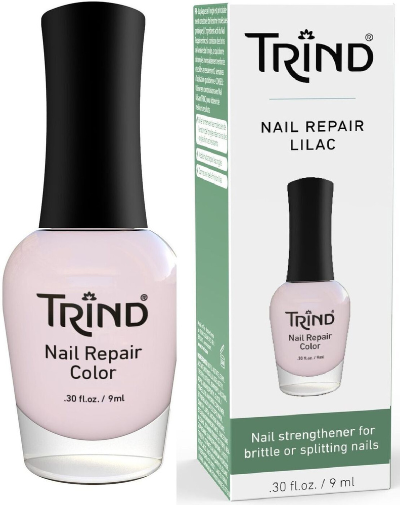 Trind, Nail Repair Color Lilac, Укрепитель ногтей цветной, лиловый, №5, 9 мл  #1