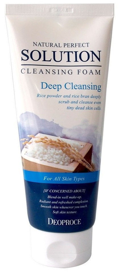 Пенка для лица с рисовой водой Deoproce Natural Cleansing Foam Deep Cleansing, 170 г  #1
