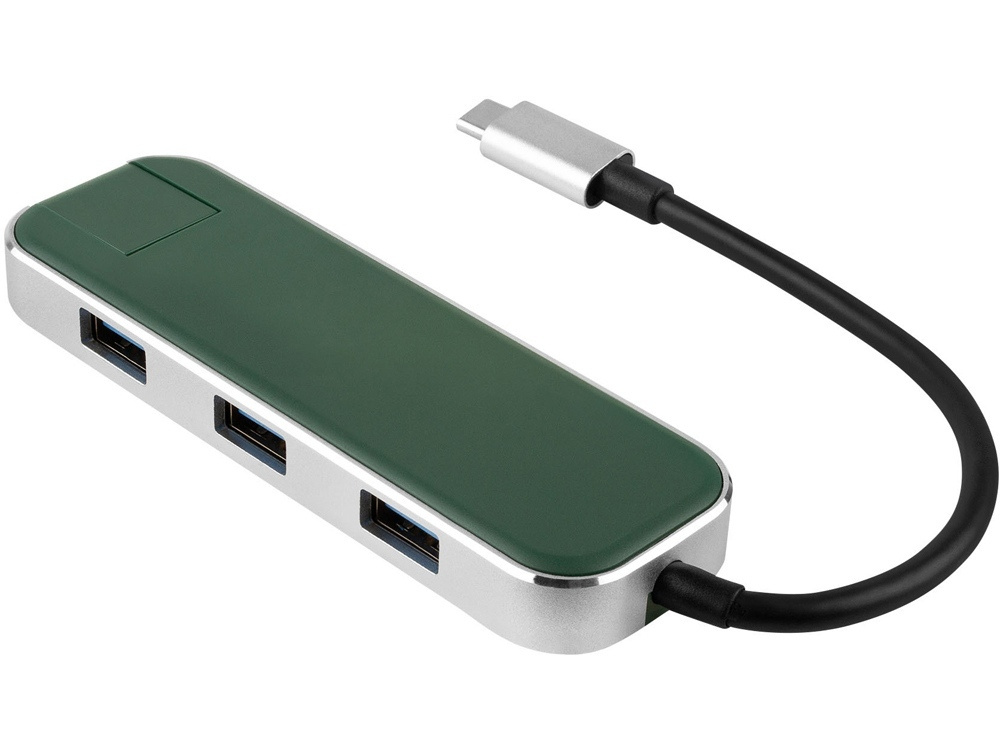 Хаб USB Rombica Type-C Chronos Green #1