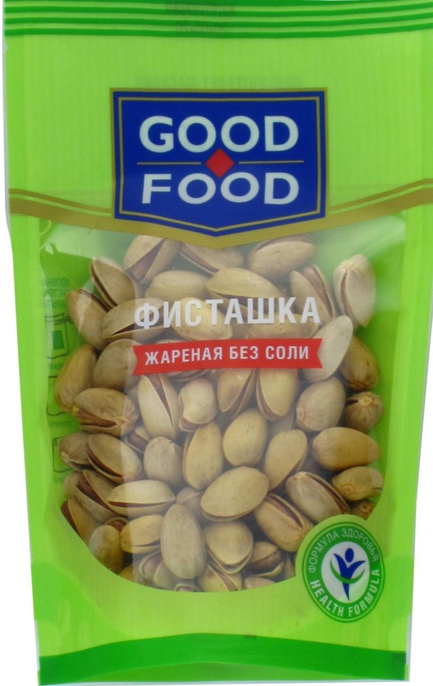 Фисташки Good Food жареные без соли, 130г #1