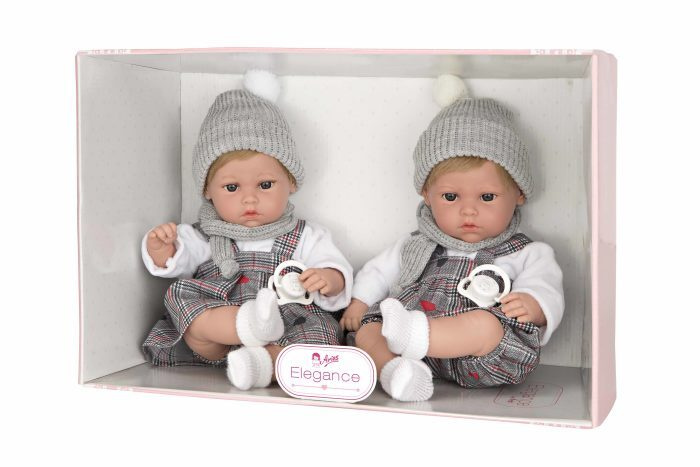 Arias ELEGANCE YAEL куклы близнецы 33 см, мягкие, с аксессуарами, Испания  #1