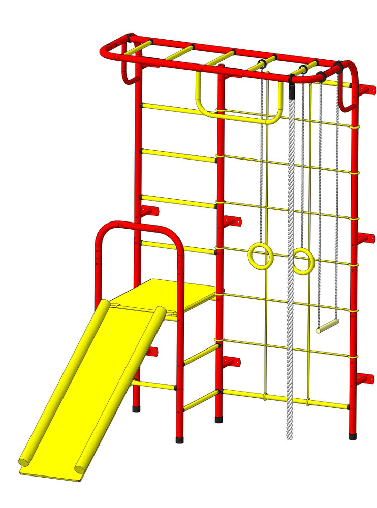 Детский спортивный комплекс Пионер С107М красный жёлтый  #1