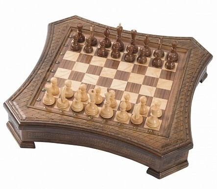 Шахматы резные восьмиугольные в ларце 50, Haleyan #1