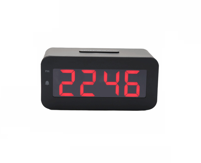 Беспроводной цифровой будильник MyPads A156-920 с крупными цифрами красного цвета с светодиодной подсветкой #1