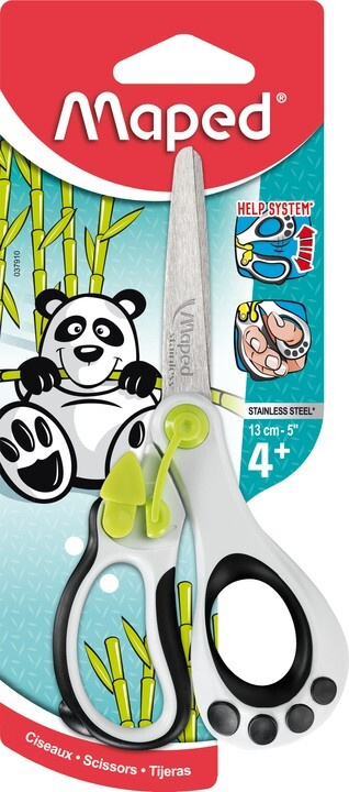 Ножницы 13 см MAPED KOOPY 3D, симметричные, ручка-панда, в блистере  #1