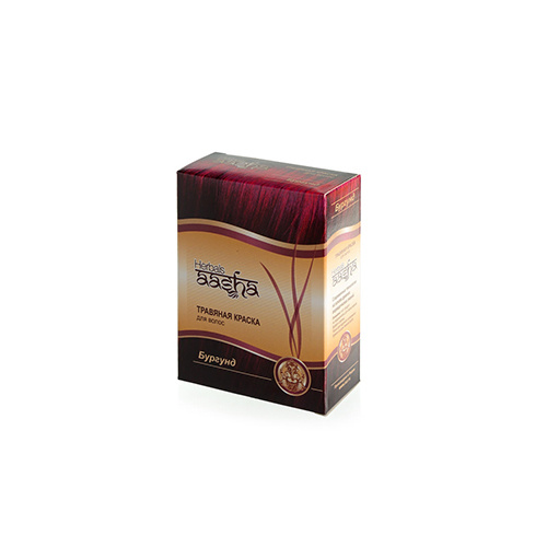 Aasha Herbals Травяная краска для волос "Бургунд", 60 гр #1