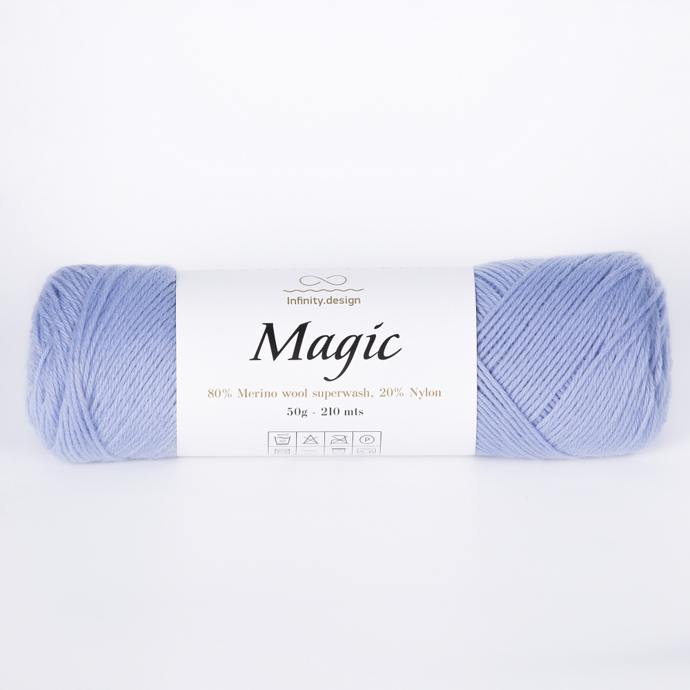 Носочная пряжа Infinity Design Magic (5930 Dust Blue) 2 мотка #1