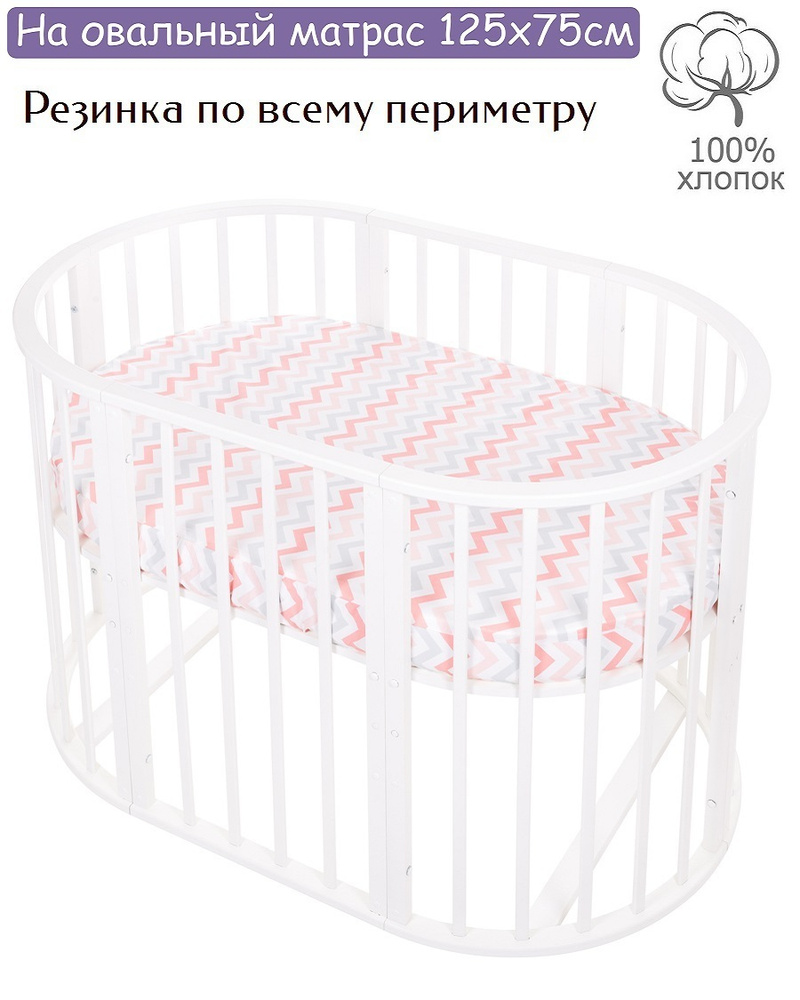 Lemony kids Простыня на резинке, Поплин, 75x125 см #1