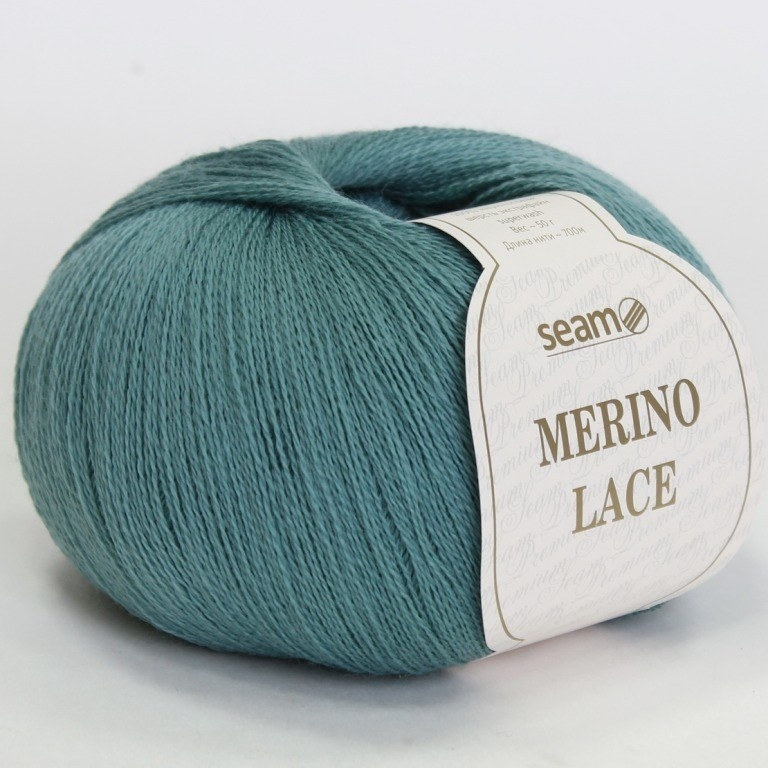 Пряжа Merino LACE цвет 26, 2шт*(700м/50г), 100% мериносовая шерсть #1