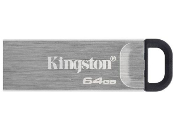 Kingston USB-флеш-накопитель DataTraveler Kyson 64 ГБ, серебристый #1