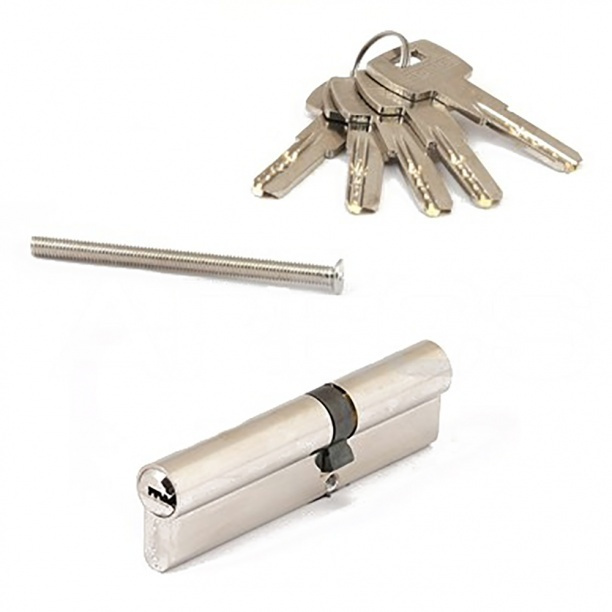 Цилиндр для замка 45х65 мм ключ-ключ SM-110 никель #1