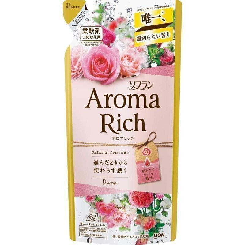 Aroma Rich Diana / Японский кондиционер для белья концентрированный с натуральными арома-маслами, 400 #1