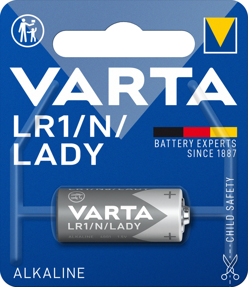 Батарейка Varta ELECTRONICS LR1 N BL1 Alkaline 1.5V (4001) (1/10/100) #1