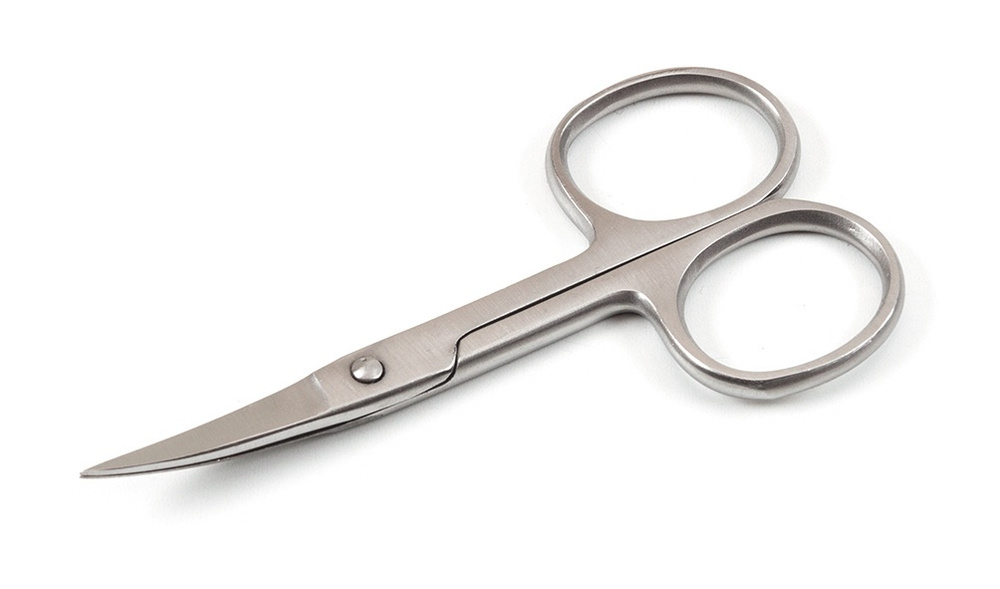Zinger/ Ножницы маникюрные (B-116-S-SH) для ногтей с ручной заточкой/ Ножницы для ногтей изогнутые/ Ножницы #1