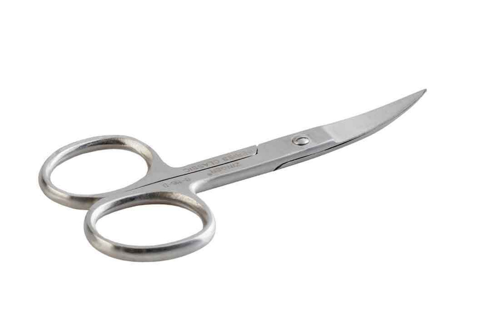 Zinger/ Ножницы маникюрные (B-116-D-SH) изогнутые для ногтей с ручной заточкой, матовые/ Ножницы для #1