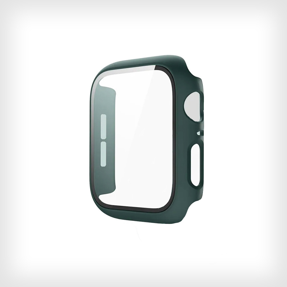 Защитный пластиковый чехол (кейс) Apple Watch Series 7 8 (Эпл Вотч) 45 мм для экрана/дисплея и корпуса #1