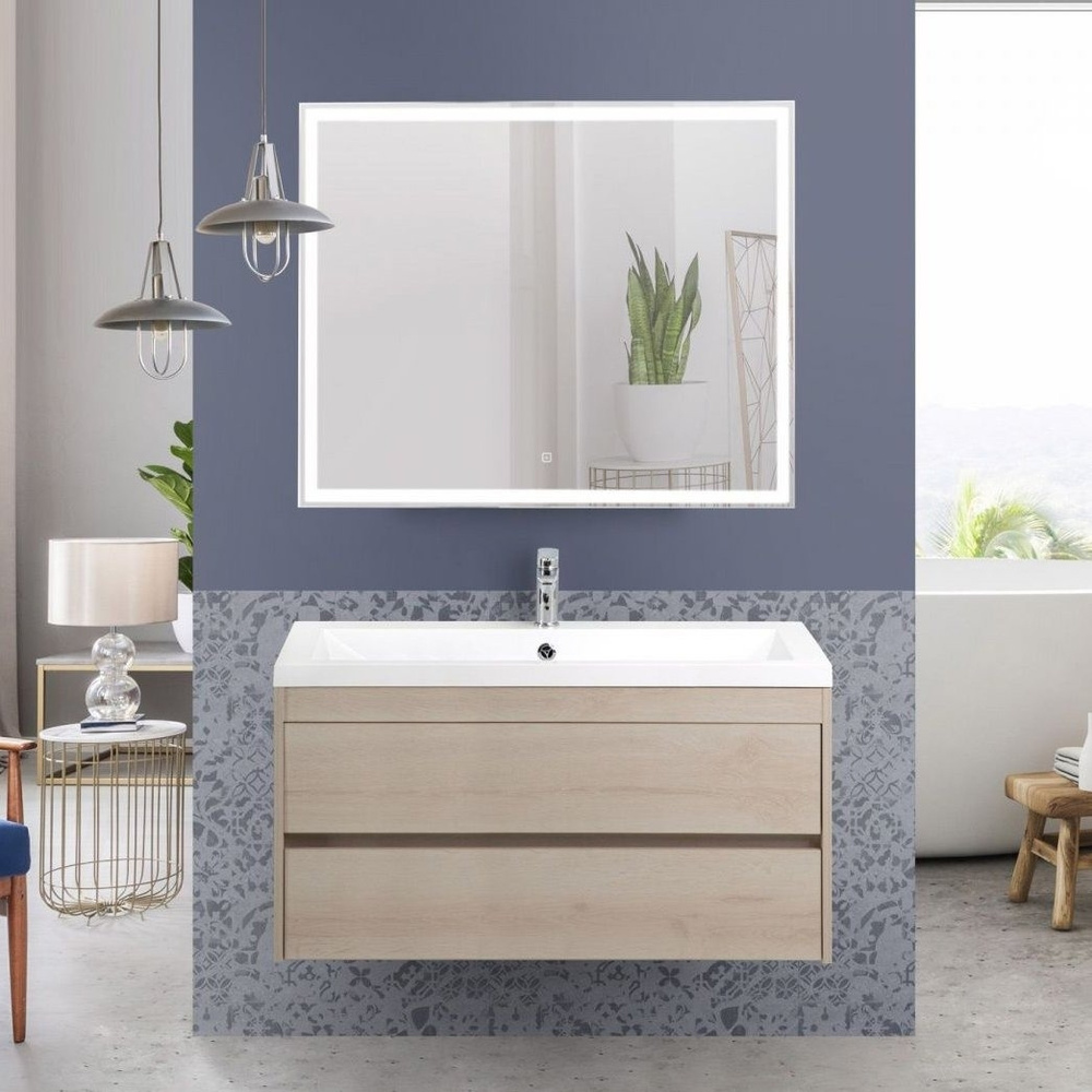 Мебель для ванной Art&Max Family 100, подвесная, Pino Bianco #1