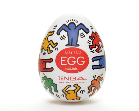 Мастурбатор TENGA & Keith Haring EGG Dance одноразовый рельефный стимулятор яйцо тенга с пробником лубриканта #1