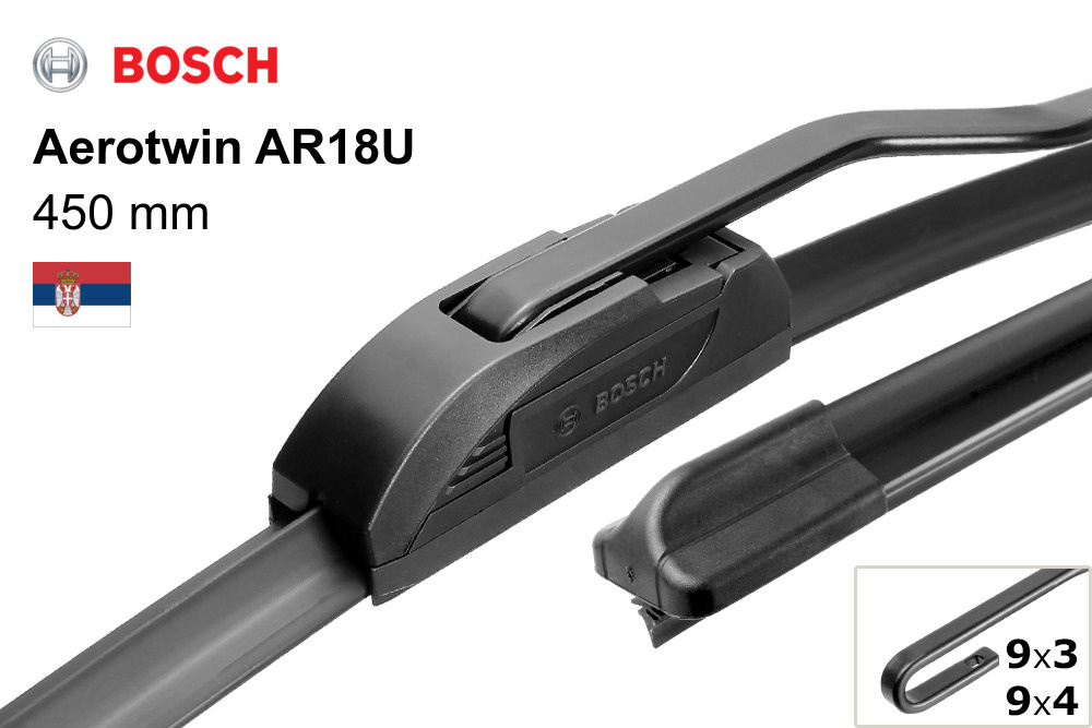 Щетка стеклоочистителя Bosch Aerotwin AR18U, артикул 3397008532 #1