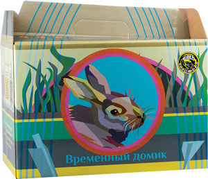 Переноска картонная ВАКА для кроликов и морских свинок 40х25х25 см  #1