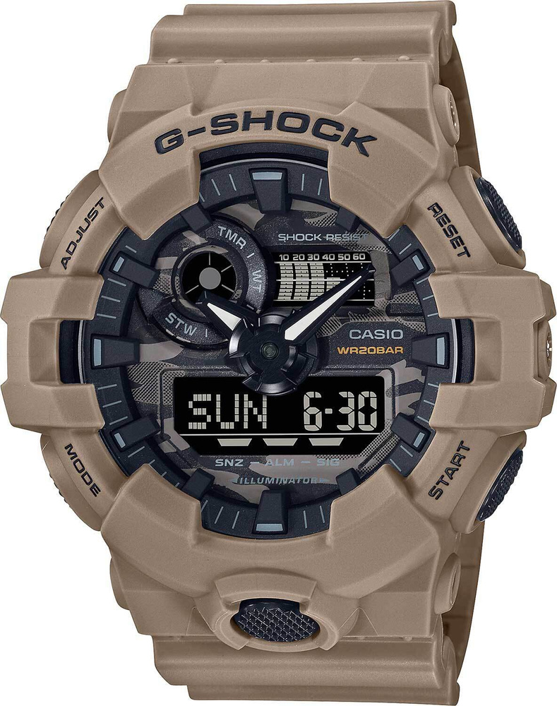 Японские мужские наручные часы Casio G-Shock GA-700CA-5A #1