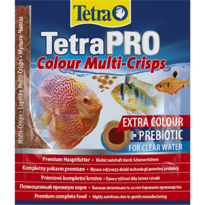 TetraPRO Colour Multi-Crisps 12г Высококачественный полноценный корм в виде чипсов Концентрат для улучшения #1