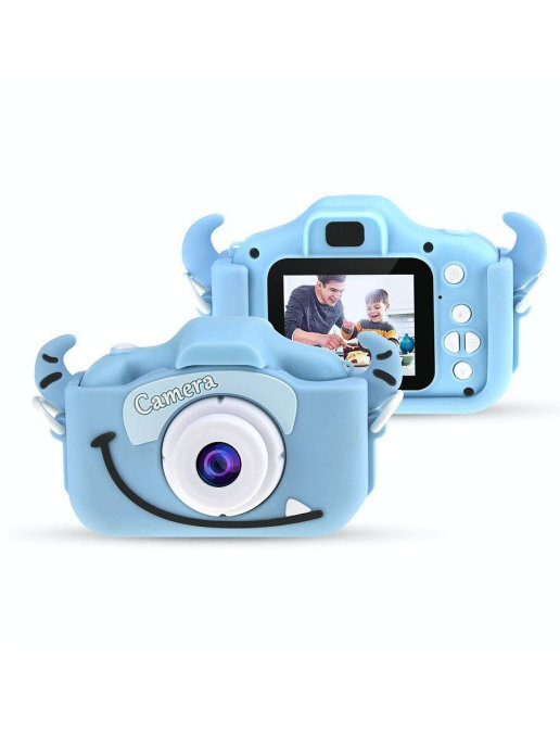 Детский цифровой фотоаппарат   , (голубой) #1